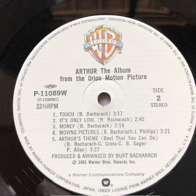 ミスターアーサー LP 帯付 国内盤 サントラ AOR d761y81