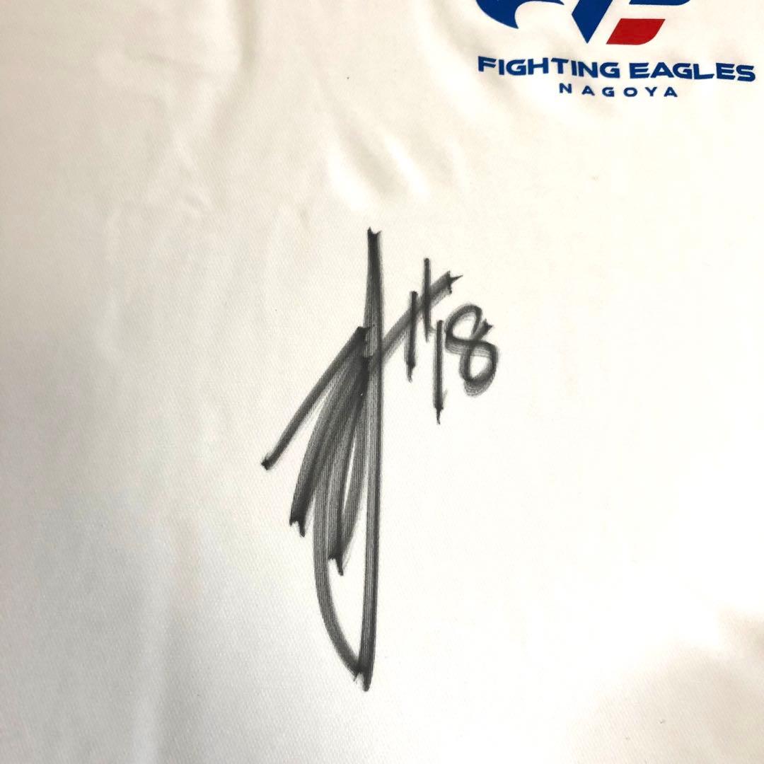 Bリーグ ファイティングイーグルス名古屋 内尾聡理 直筆サイン Tシャツ ロンT