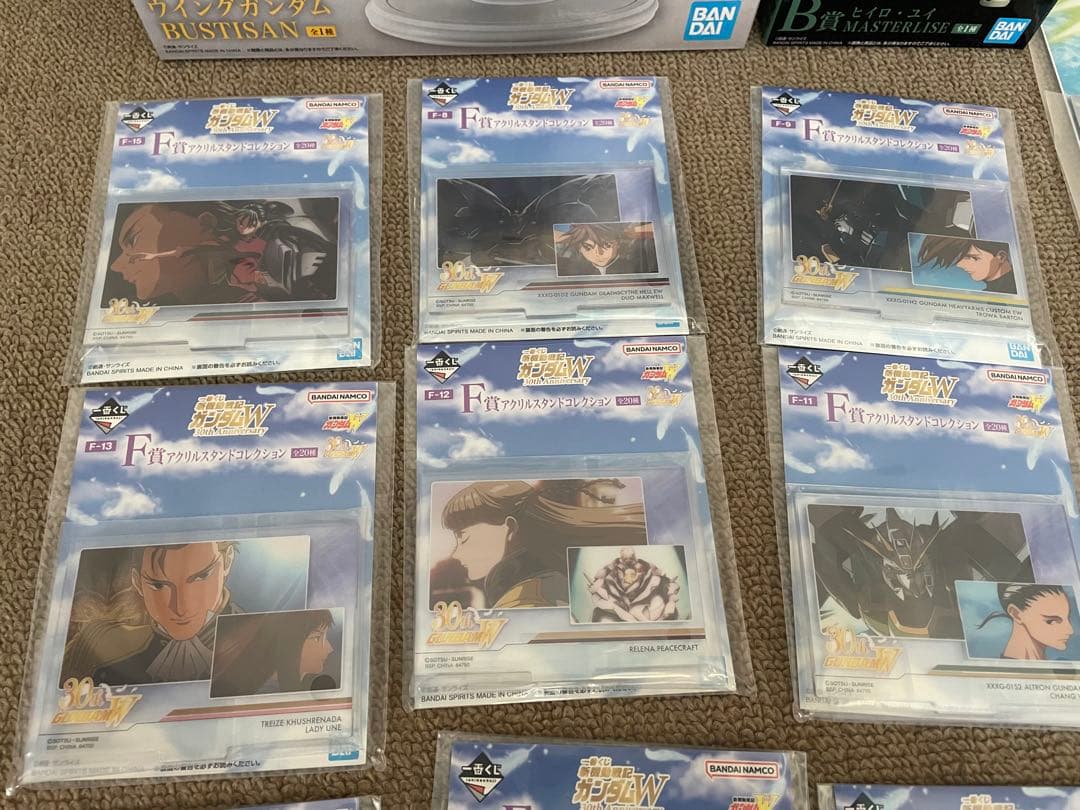 一番くじ　新機動戦記ガンダムW Ａ賞Ｂ賞Ｃ賞 オマケ付　16点SET
