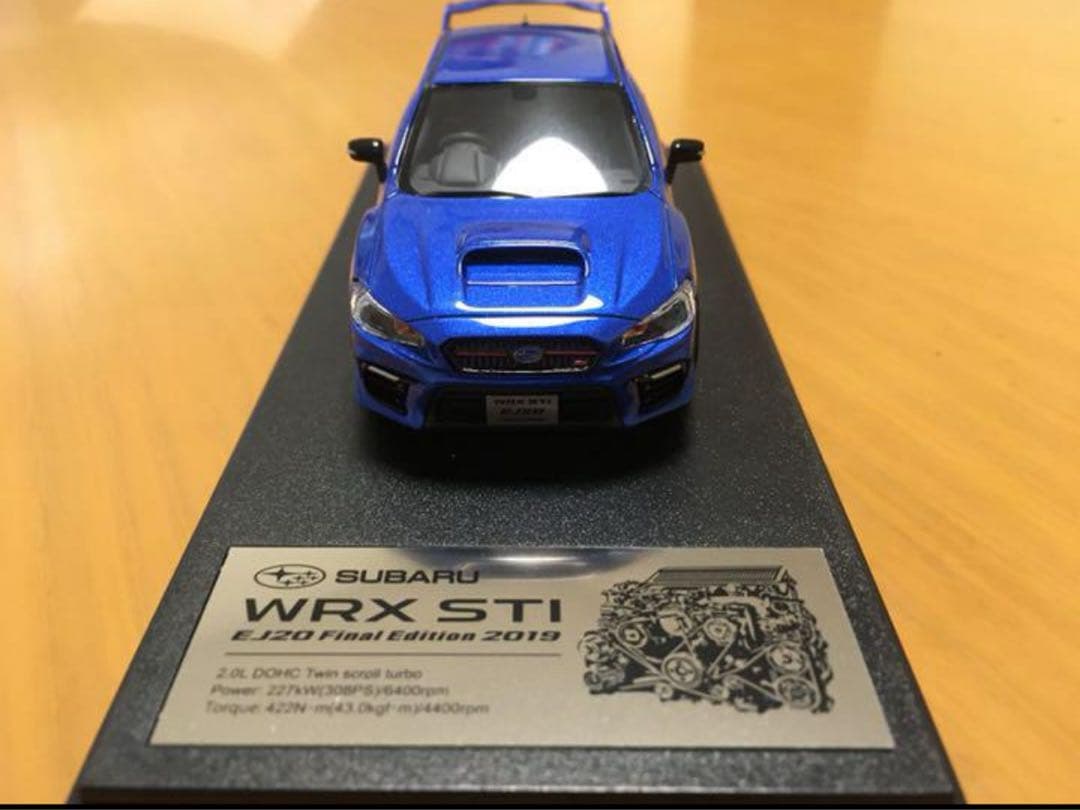 スバル オンラインショップ 1/43 WRX STI ファイナルエディション