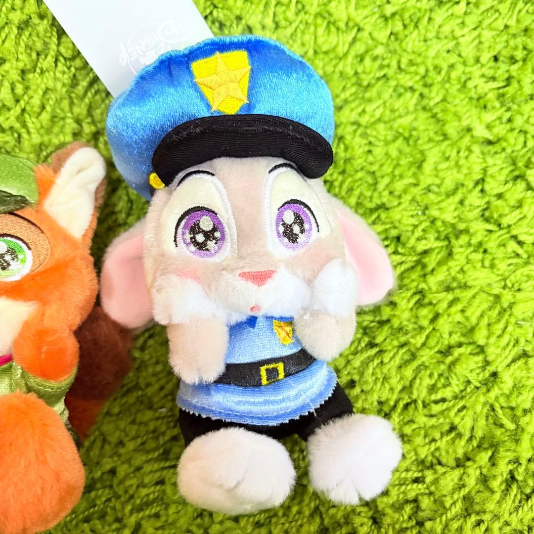 ズートピア　ニック　ジュディ　ぬいぐるみキーチェーン　Kirame