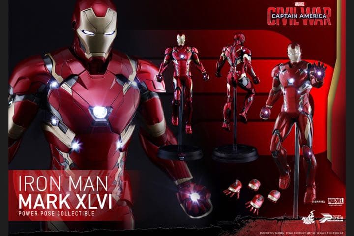 パワー・ポーズ シビル・ウォー/キャプテン・アメリカ アイアンマン・マーク46