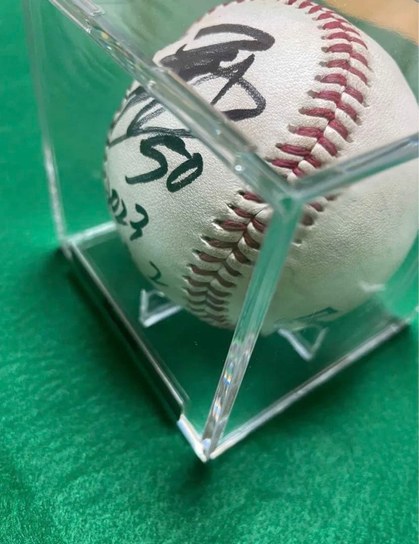 千葉ロッテマリーンズ#50石川慎吾メモラビリア直筆サイン入りボール（証明書付き）