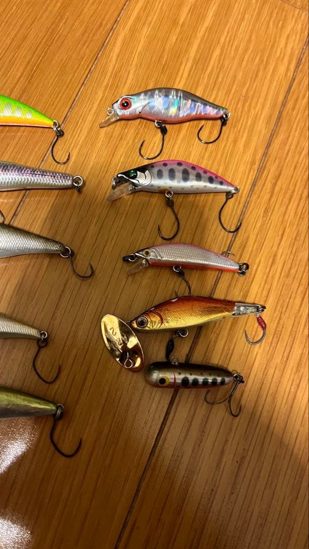 渓流ミノー　15個セット　アレキサンドラ　リュウキ　もののふ　dコンパクト