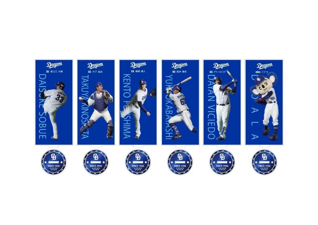 2022年　中日ドラゴンズ　 アクリルスタンド 高橋周平 当たり