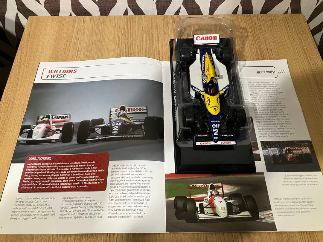 日本未発売　camel仕様 ビッグスケールF1コレクション　FW15C プロスト