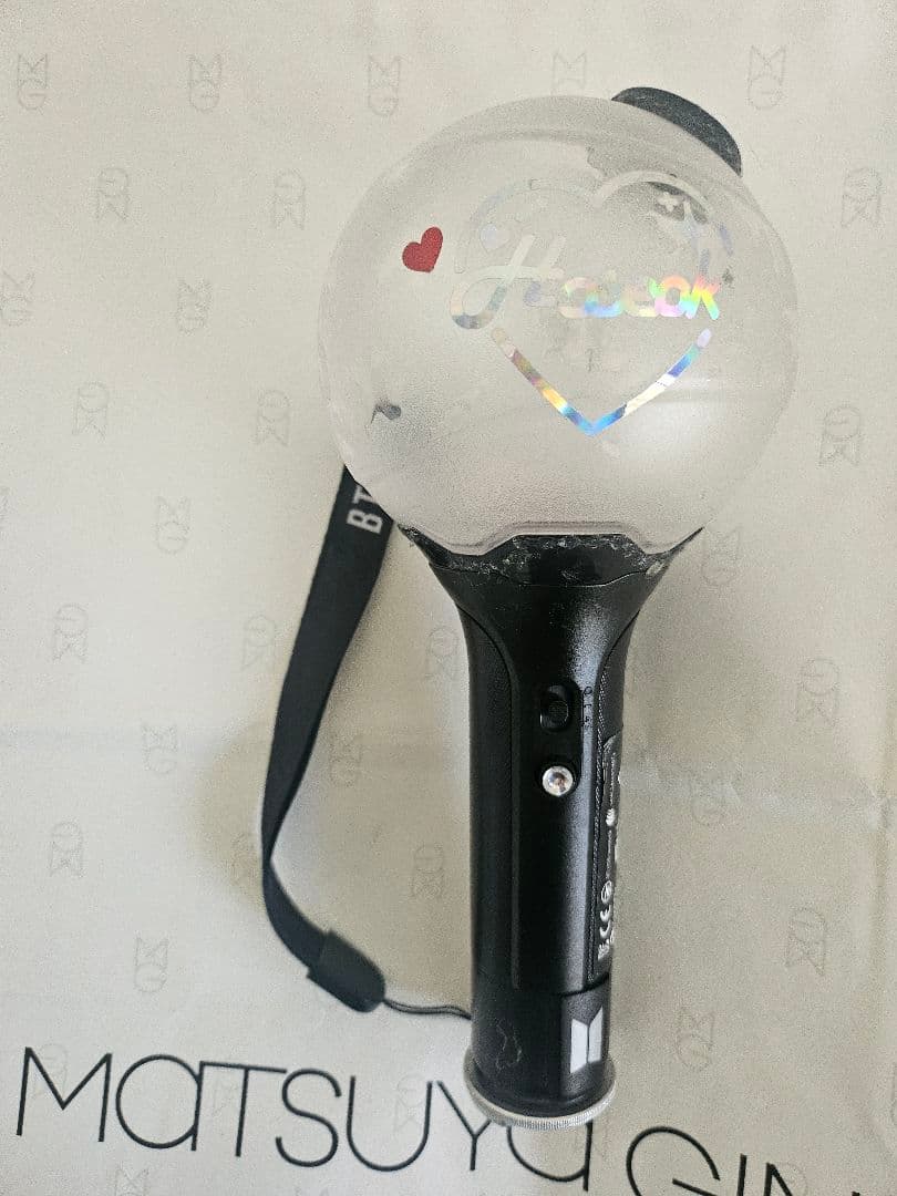 BTS ペンライト アミボム 2本セット + 公式 ケース