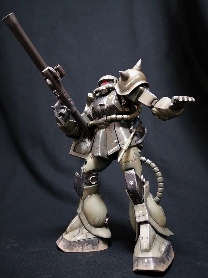 【これぞ歴戦のザク!!】MGフル塗装完成品！