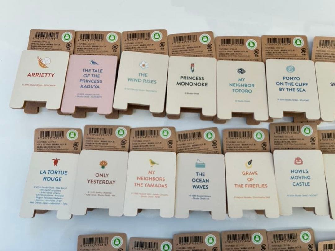 ジブリ　25作品木製クリップ　ジブリパーク　コンプリート