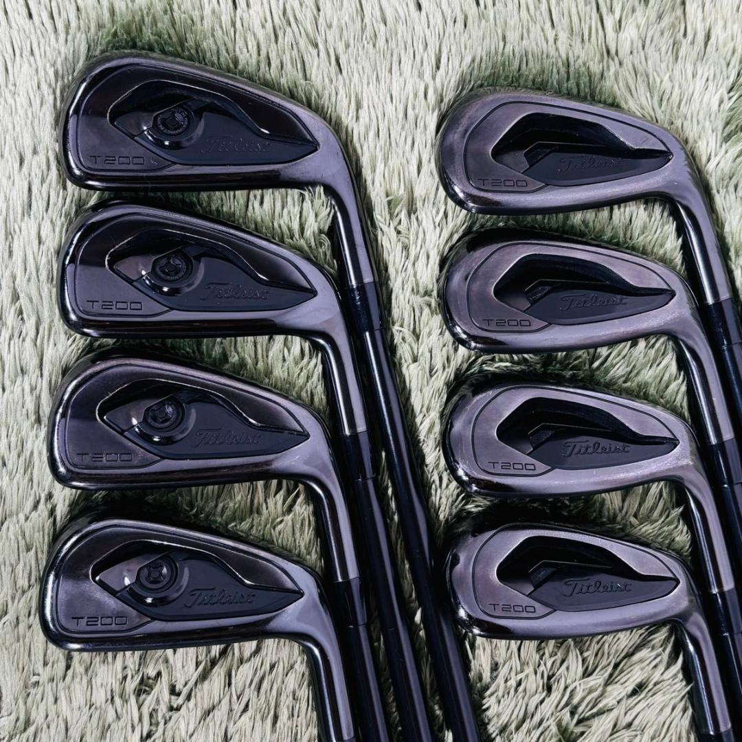 タイトリスト T200ブラック アイアン8本セット メンズゴルフ 初心者 限定品