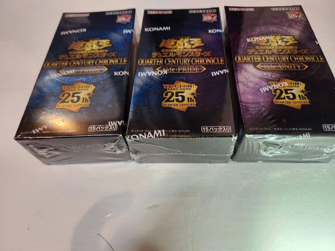 遊戯王 QUARTER CENTURY CHRONICLE 未開封　3BOX