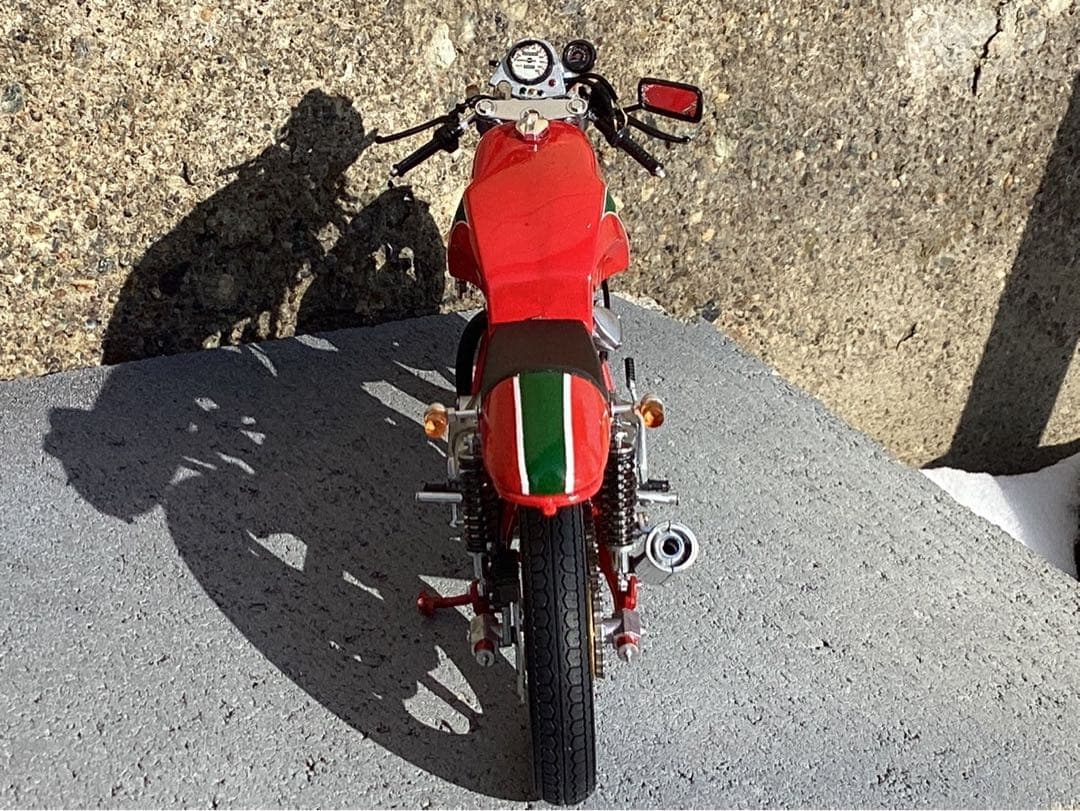 バイクプラモデル　族車　タミヤ1/12 ドゥカティマイクヘイルウッド　完成品