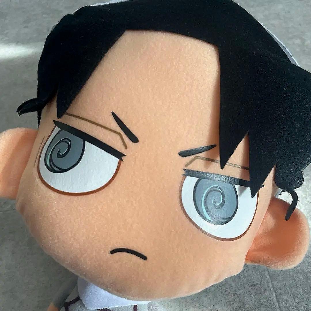 進撃の巨人お掃除リヴァイ BIGぬいぐるみアニメグッズ講談社ちみキャラ