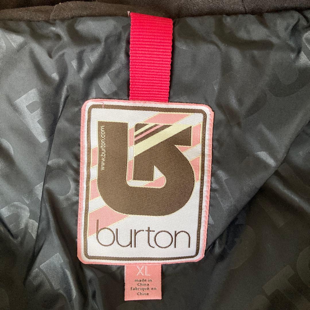 Burton ピンク キルティング フード付き
