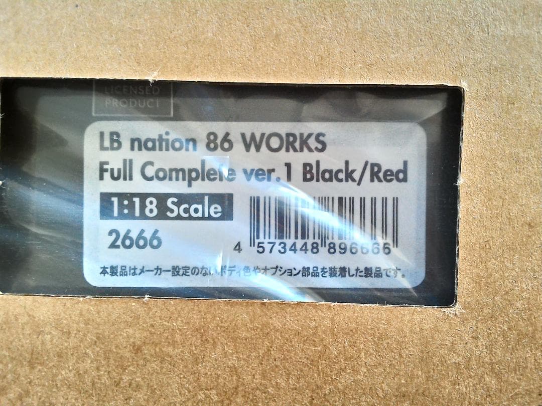 ミニカー IG2666 1/18 LB nation 86 WORKS Full Comp