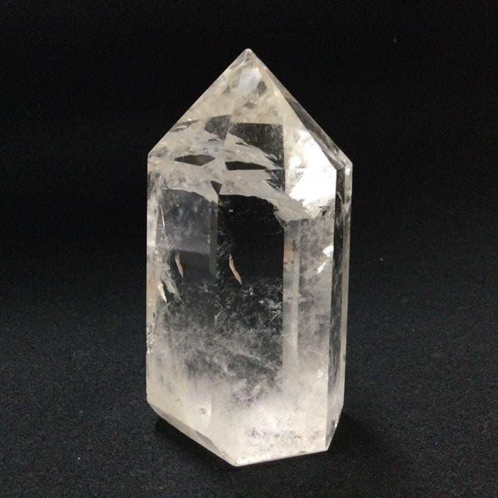 【神々の山、強力な浄化力】天然石 虹入りヒマラヤ水晶 六角柱