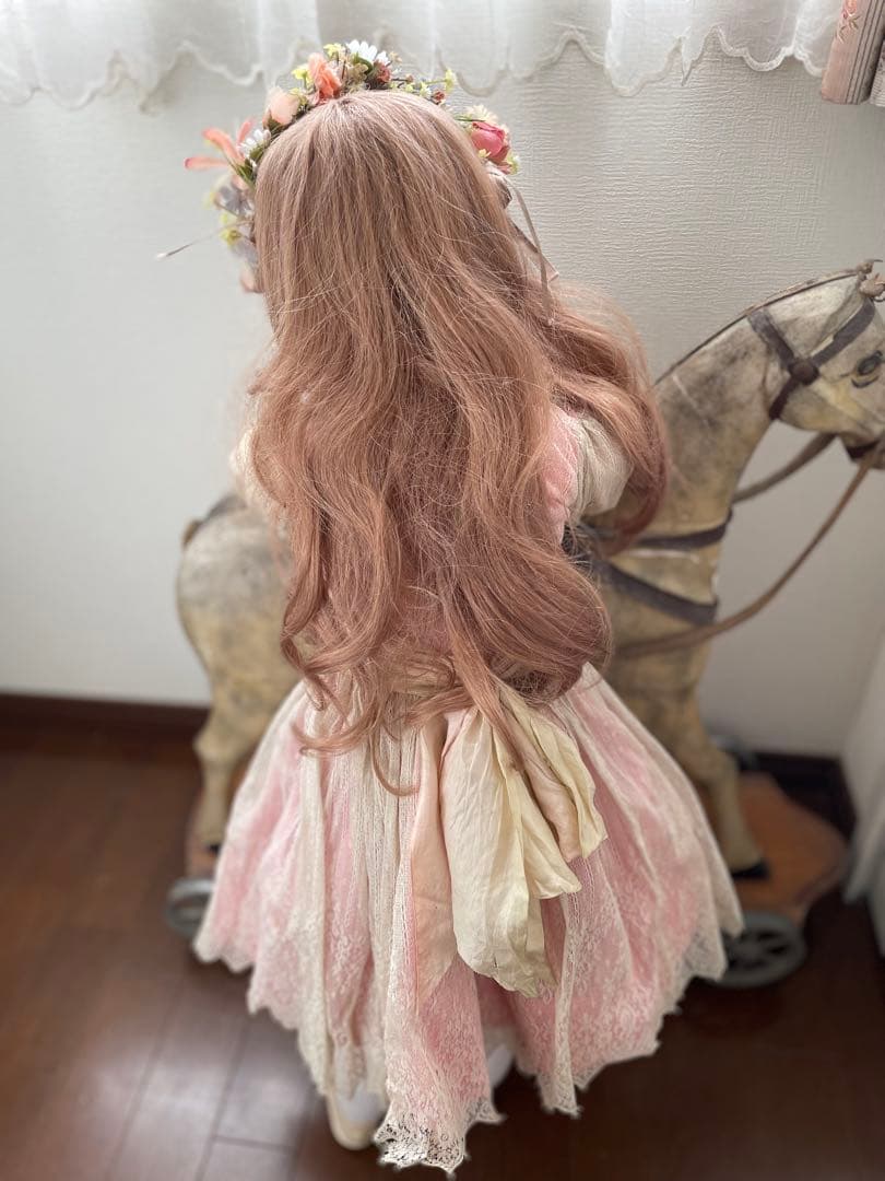 ˚✧₊⁎ アンティークビスクドール 大きなDaisyちゃん⁎⁺˳✧༚80㎝の子