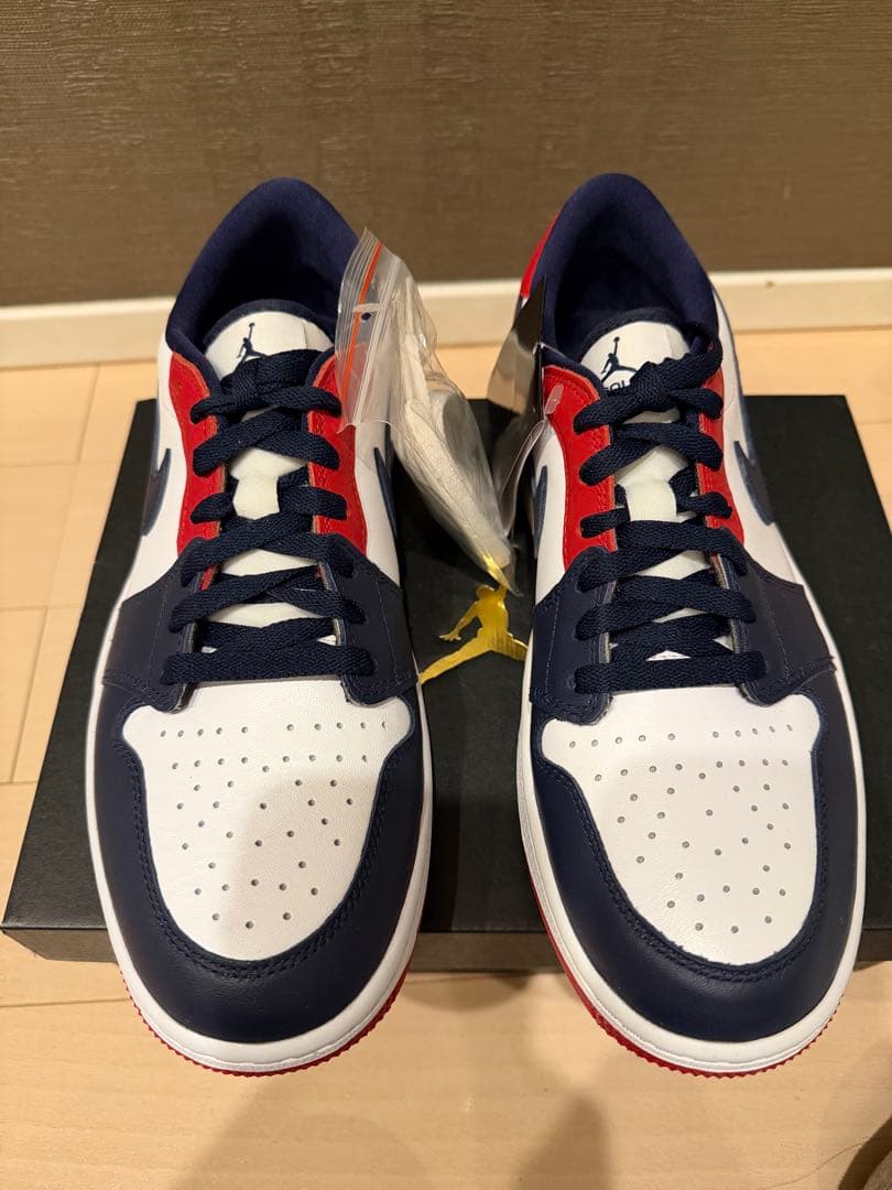 Nike Air Jordan 1 Low ホワイト/ネイビー/レッド