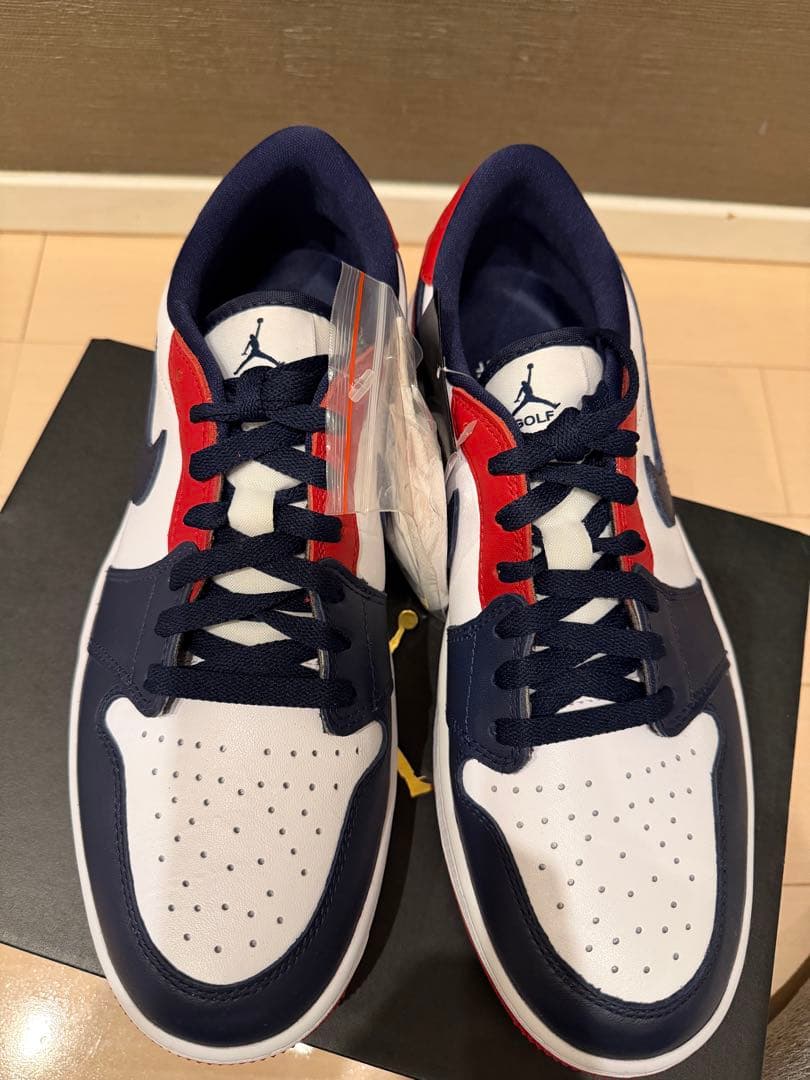 Nike Air Jordan 1 Low ホワイト/ネイビー/レッド