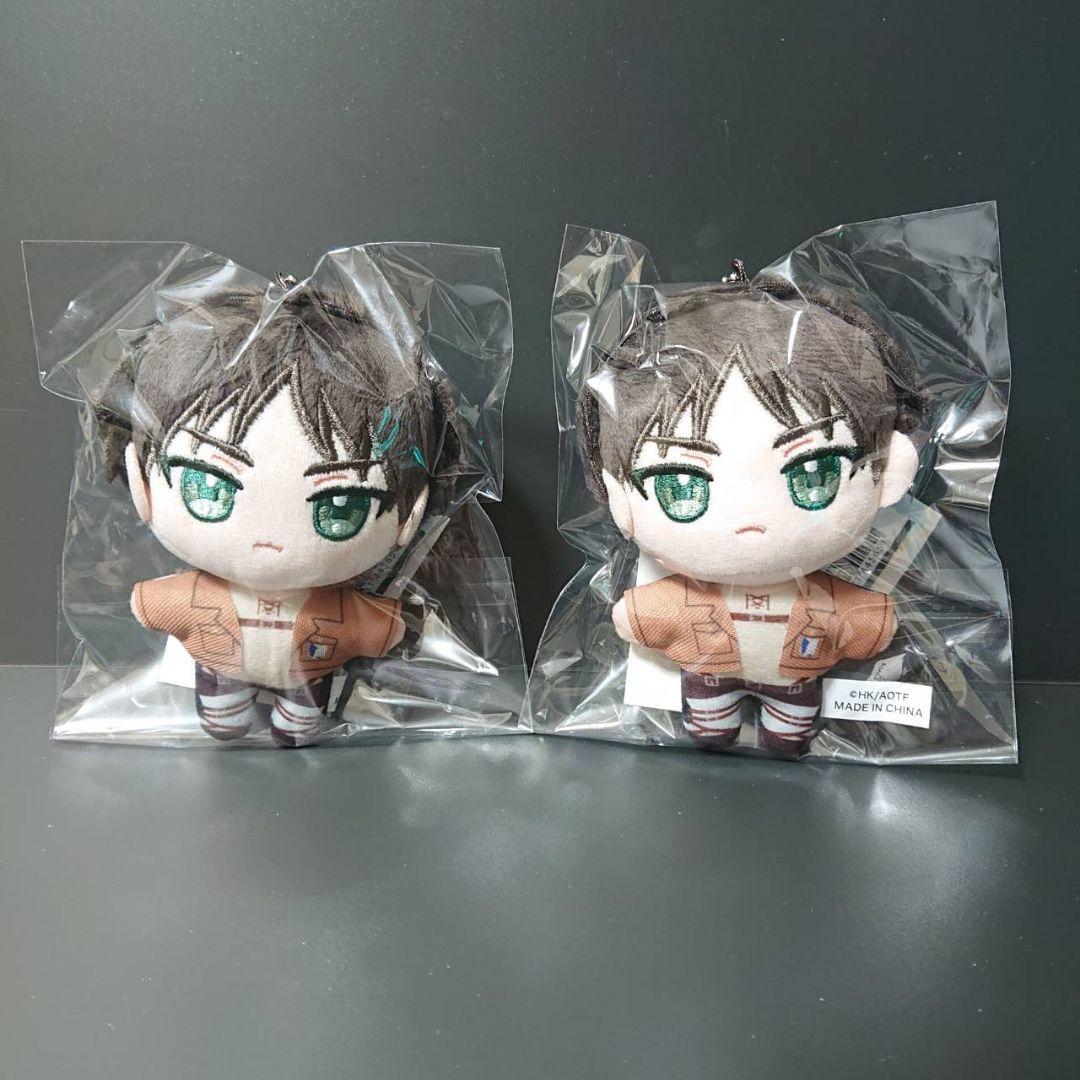 進撃の巨人 ぬいパル ぬいぐるみマスコット エレン リヴァイ 4点セット