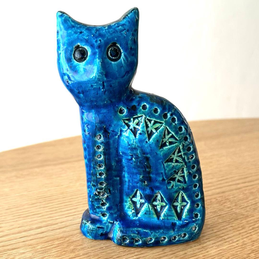 FLAVIA フラビア イタリア リミニブルー 猫 ビトッシ 置物