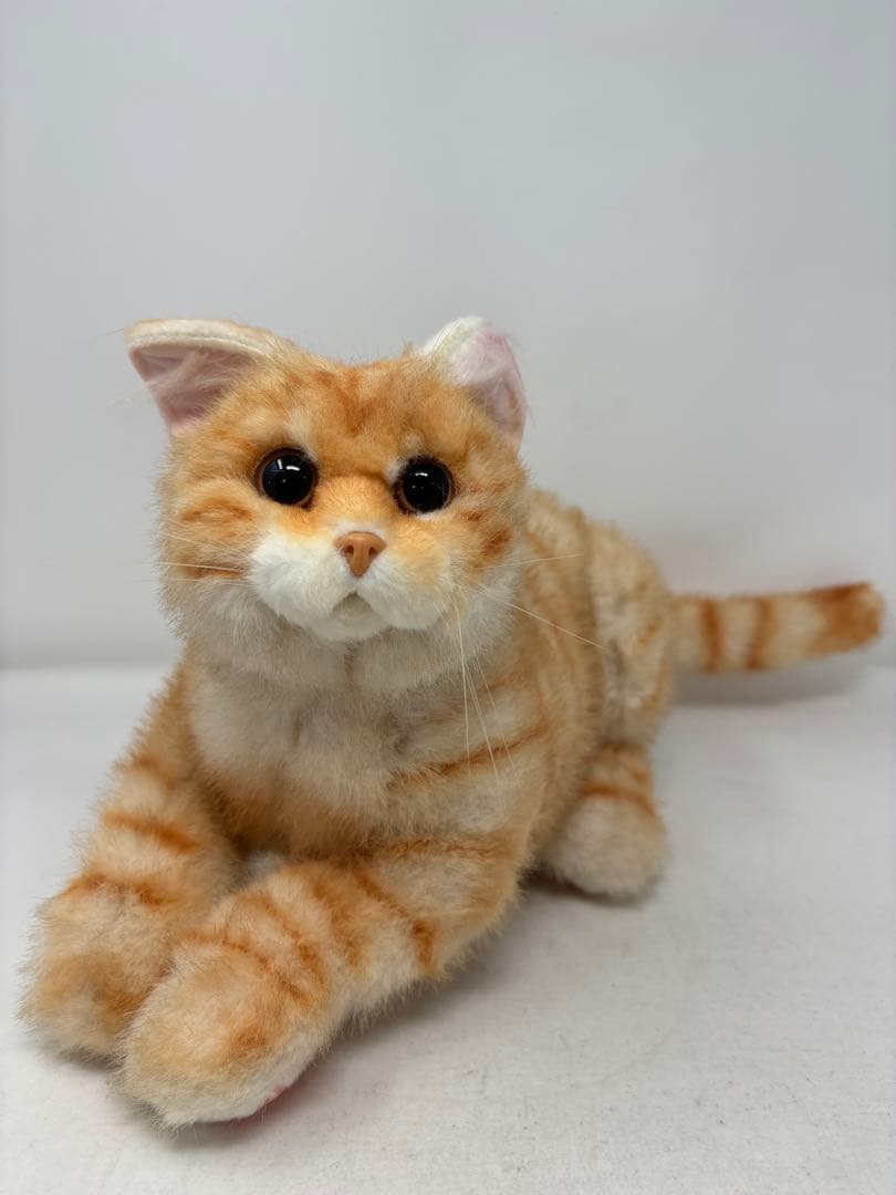 A199 【人気商品】なでなでねこちゃんEX とら 撫でると鳴くぬいぐるみ