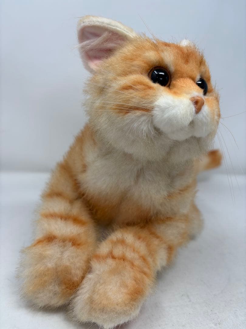 A199 【人気商品】なでなでねこちゃんEX とら 撫でると鳴くぬいぐるみ