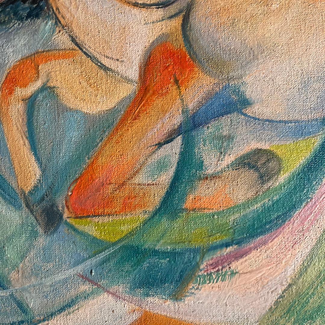 手書き油絵 幻想馬 額付 絵画 インテリア