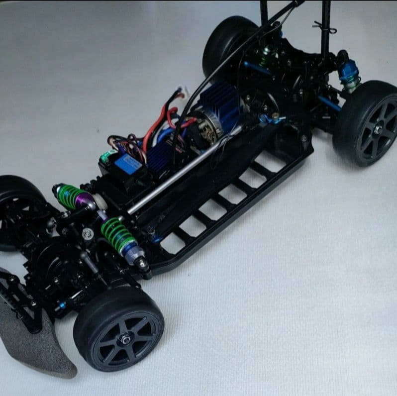 タミヤ1/10 電動RCシャフトドライブ4WD TB03　プロポ、メカ一式セット