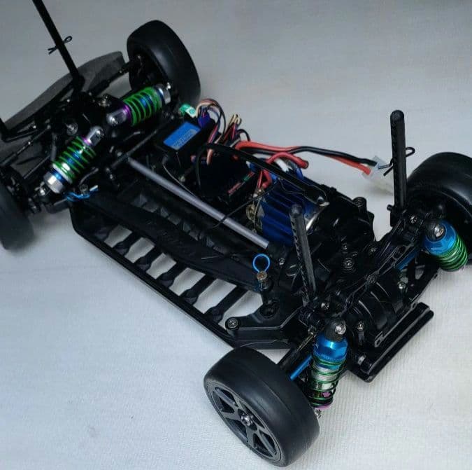 タミヤ1/10 電動RCシャフトドライブ4WD TB03　プロポ、メカ一式セット