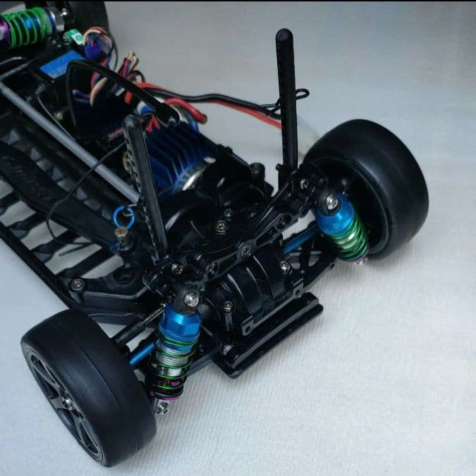タミヤ1/10 電動RCシャフトドライブ4WD TB03　プロポ、メカ一式セット