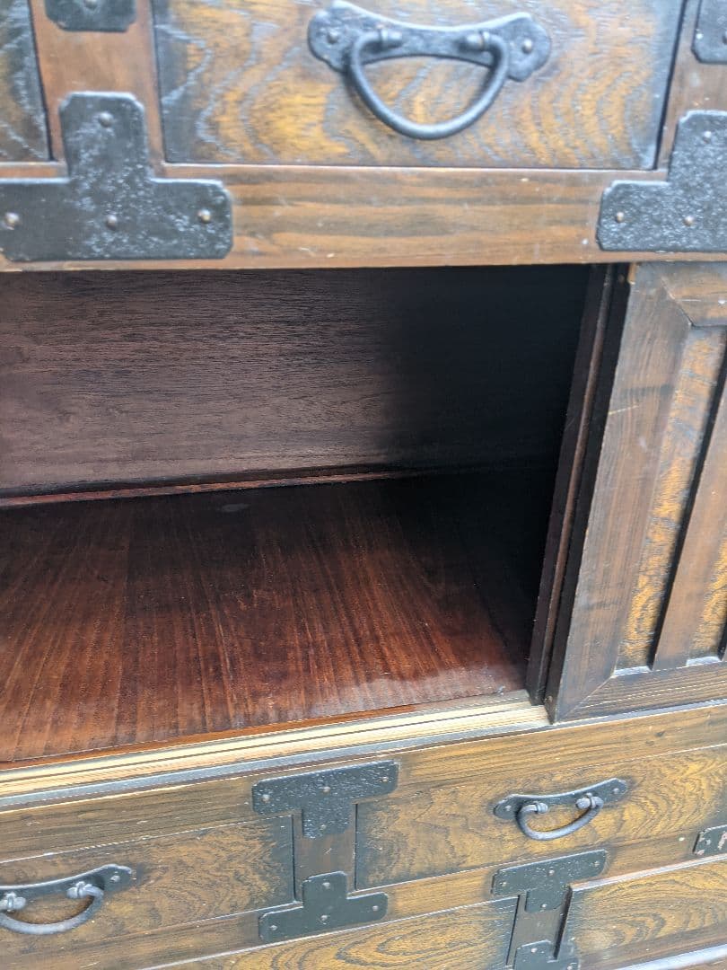 断捨離時代家具　時代箪笥　車箪笥 薬箪笥 和箪笥 アンティーク