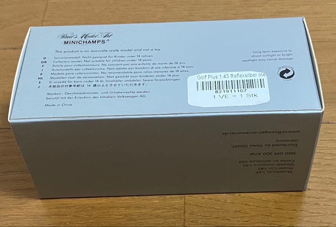 ミニチャンプス　1/43　フォルクスワーゲン　ゴルフ　プラス　GLi