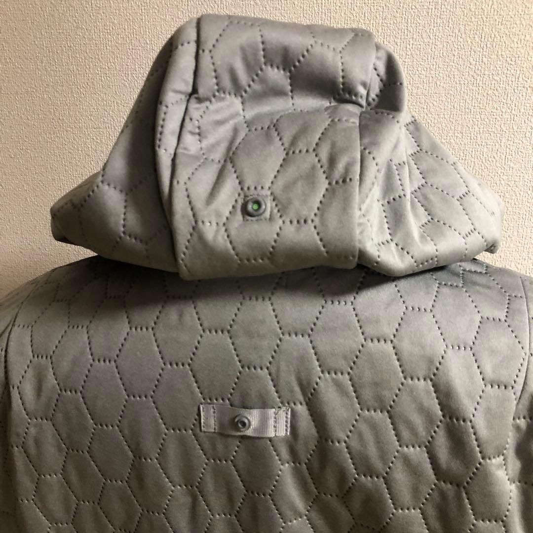 ニューバランスゴルフ ダブルジップ ボンディング パーカー 裏起毛 グレー