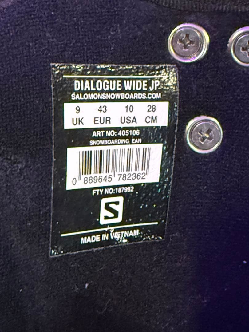 Salomon ダイアログ ワイド スノーボードブーツ サロモン 28cm