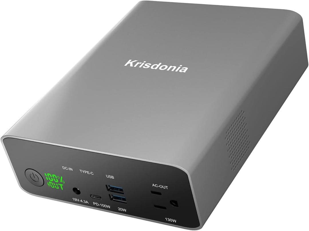 ポータブル電源 AC出力対応 モバイルバッテリー 296Wh 80000mAh
