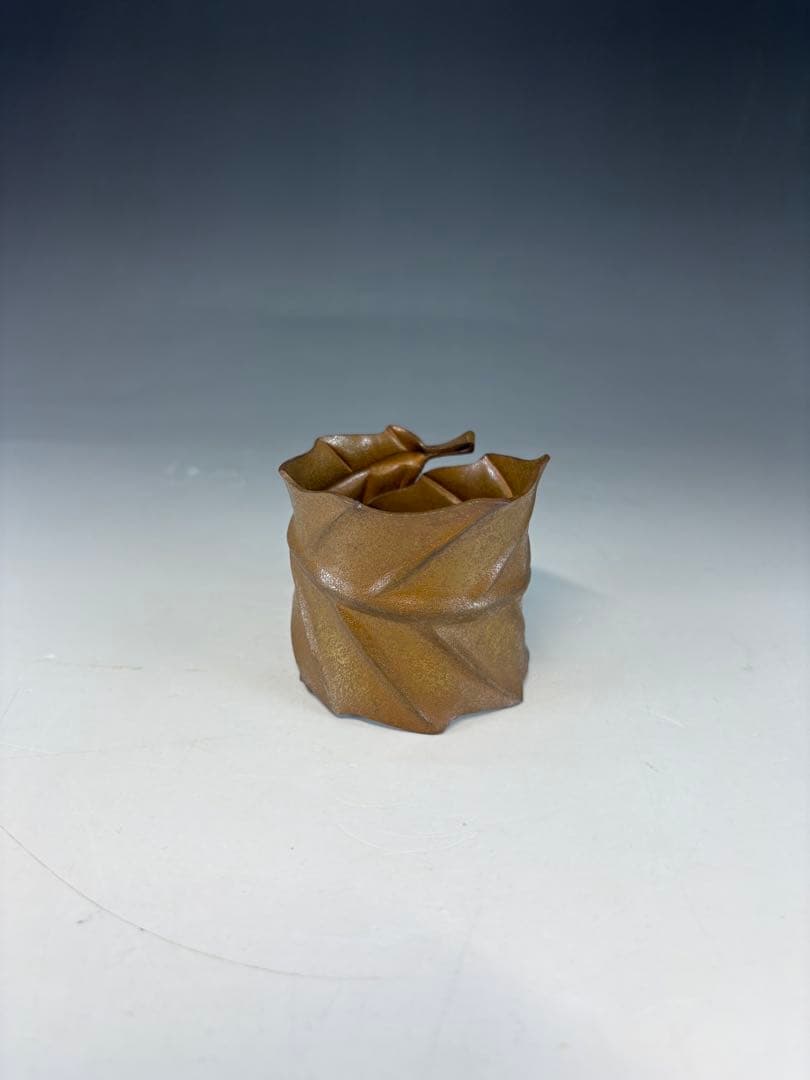 【中古品】中川浄益造　一葉蓋置（共箱）USED〈税込•送料込〉