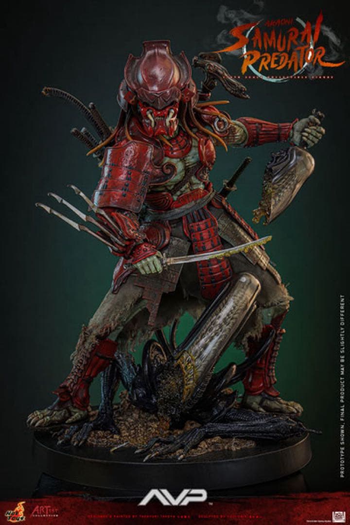 ホットトイズ 赤鬼サムライプレデター hottoys predator
