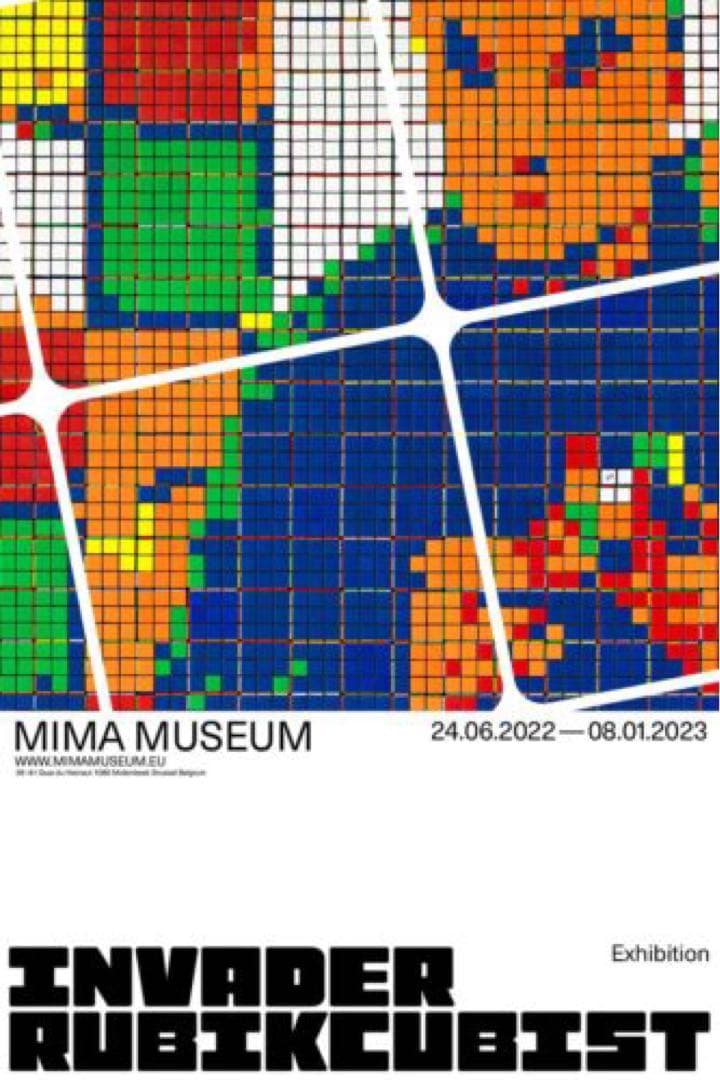 真作 2022 インベーダー invader RUBIKCUBIST ポスター