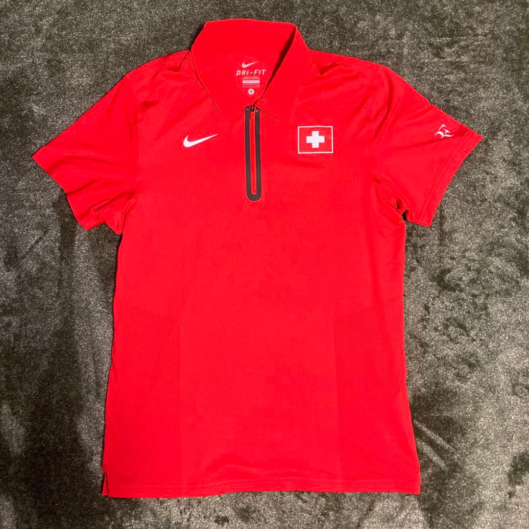 Nike スイス国旗 ポロシャツ　デビスカップ優勝　ウェア