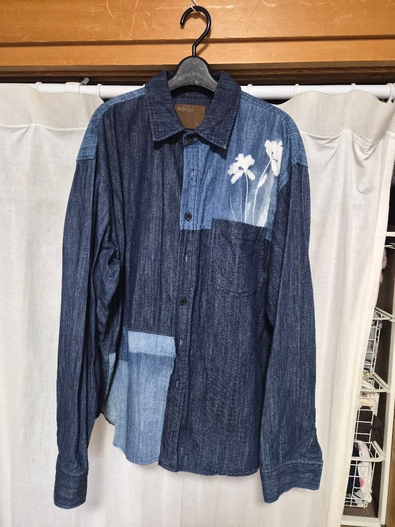INDIGO / RM デニム長袖シャツ L