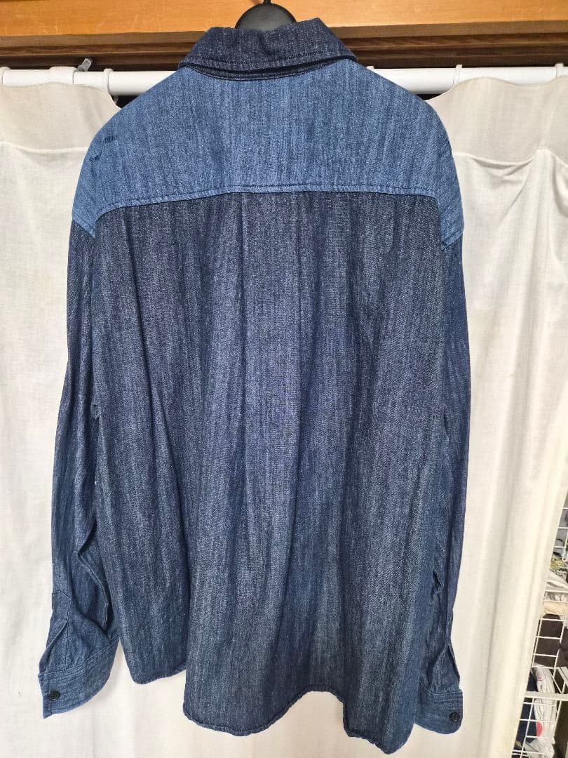 INDIGO / RM デニム長袖シャツ L