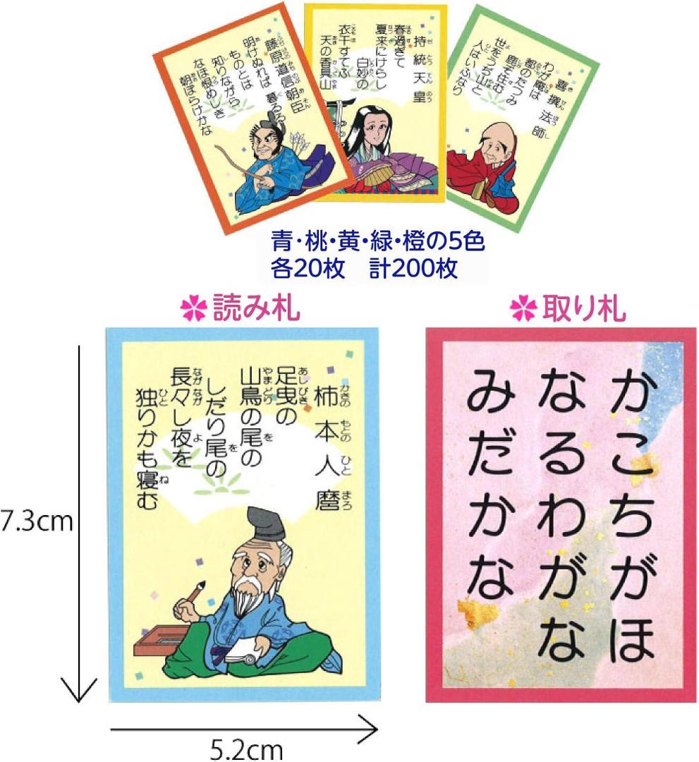 【新品】五色百人一首クラスセット(生徒30名用)