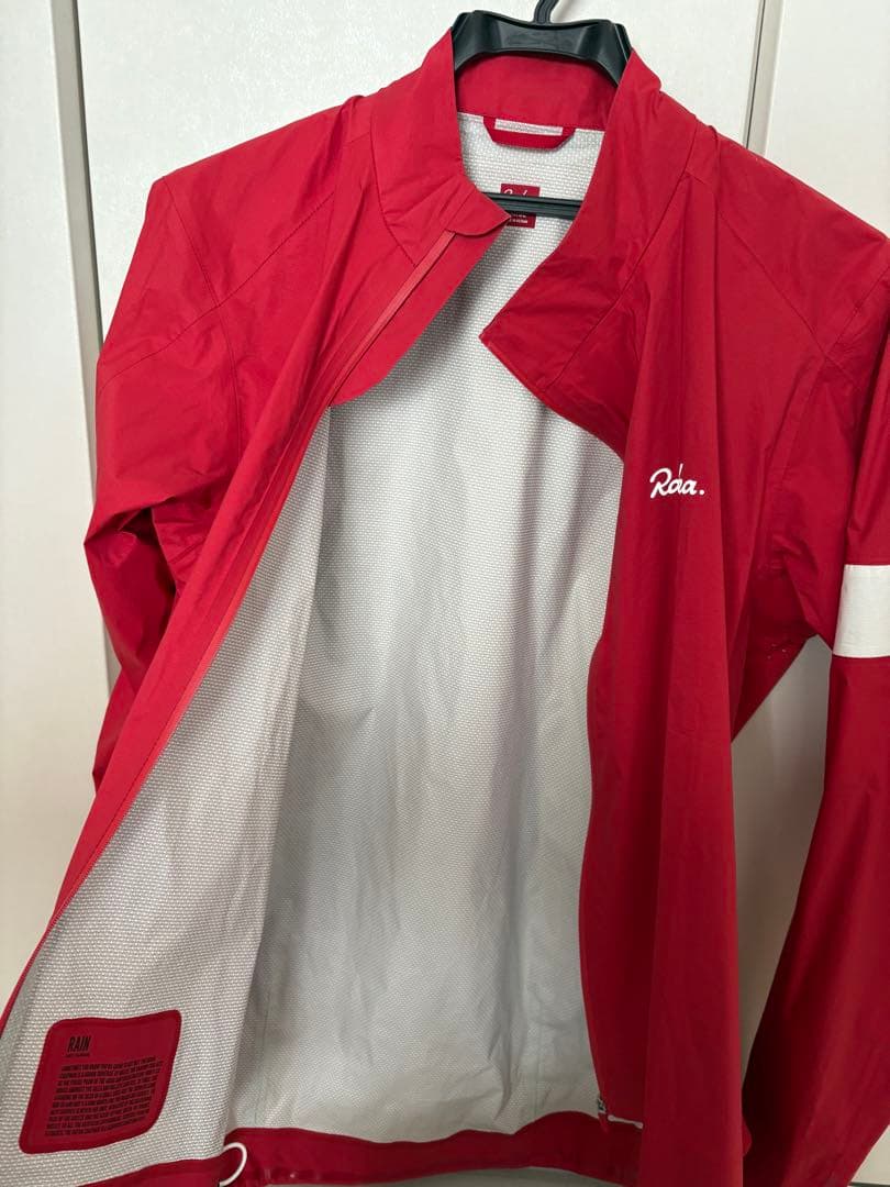 【美品】Rapha コア レインジャケット レッド　Lサイズ