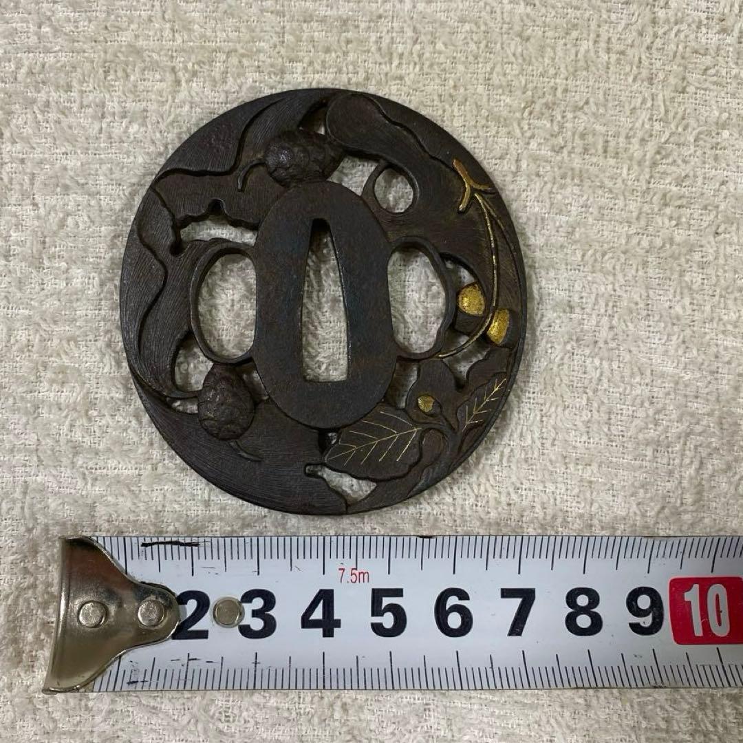B-53 鍔　武具　刀装具　日本刀　時代物　骨董品　美術品　工芸品