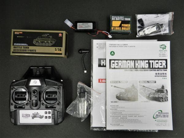 技術基準適合証明済 ヘンロン 1/16 キングタイガー ヘンシェル砲塔