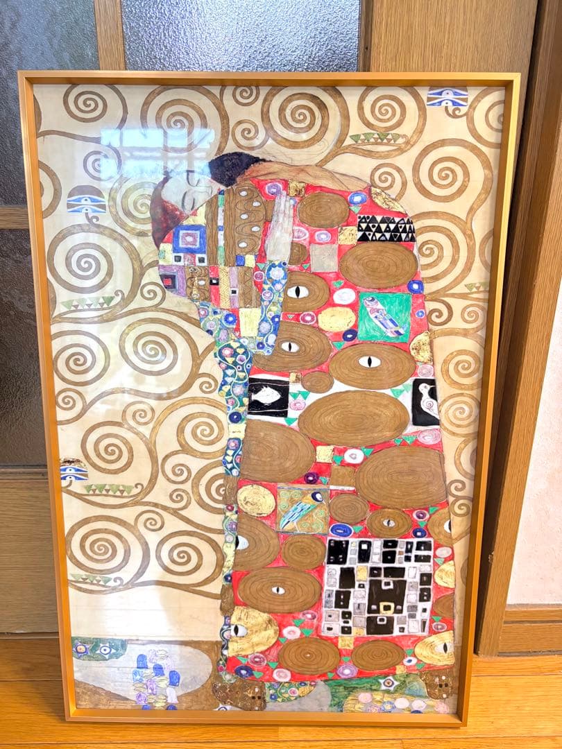 【額縁付き】モネ クリムト アートポスター 3枚セット　ディスプレイ