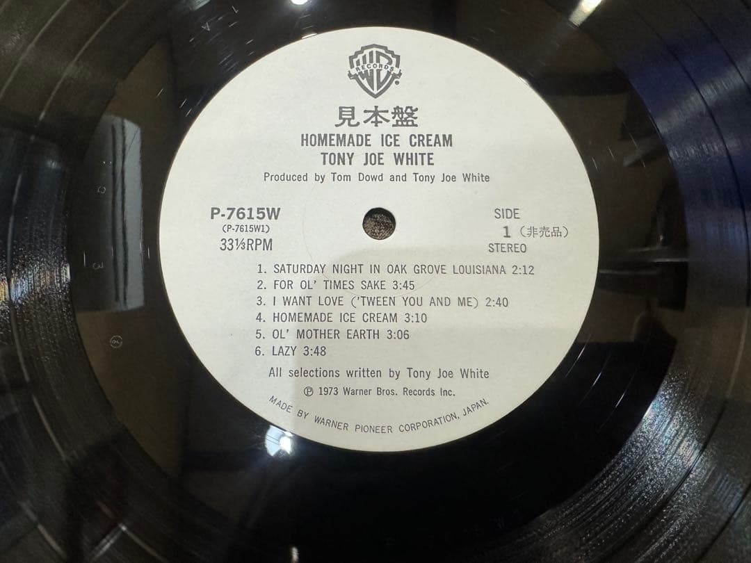 【白盤】Tony Joe White  Made Ice Cream