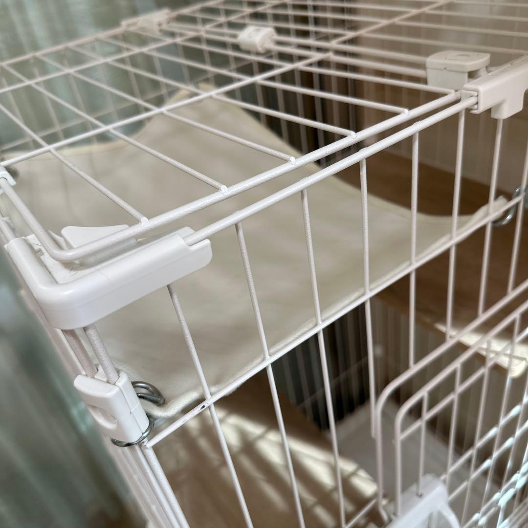 富山市まで引き取り希望 猫用ケージ　2段　ハンモック付き