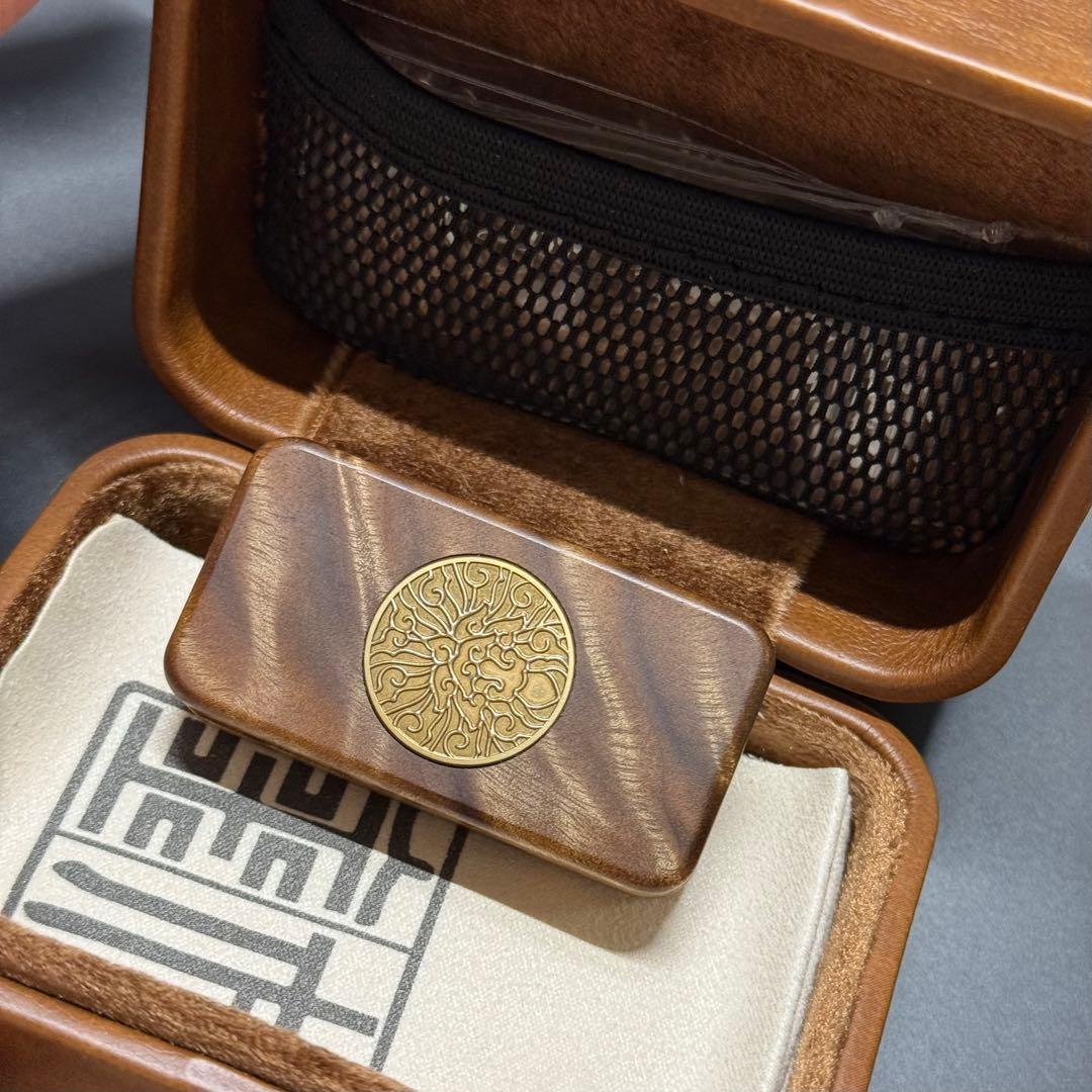 「正規品」金木EDC フィジェットトイ　スライダー　金糸楠の木製　絶版　限定